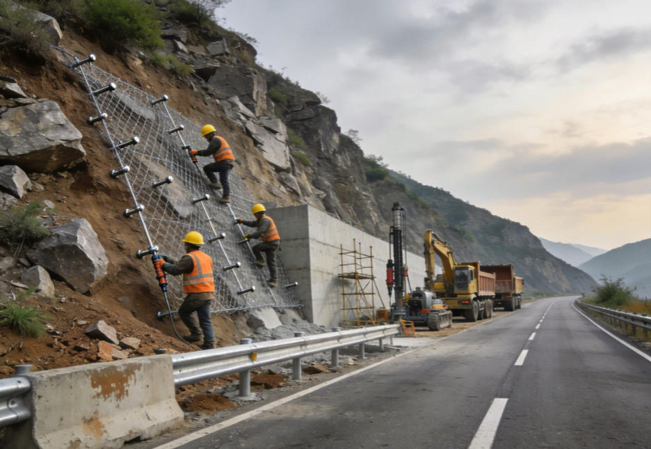 惠来公路道路护坡